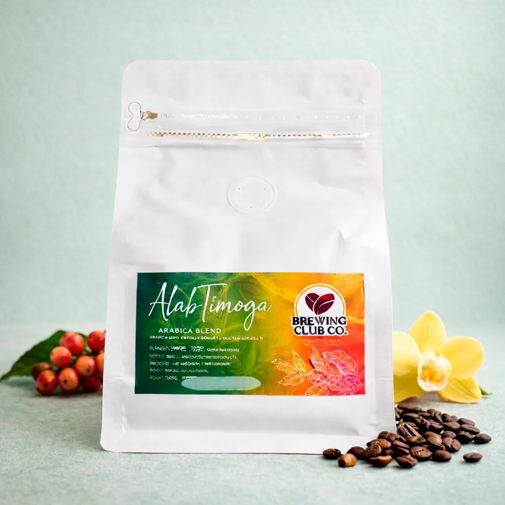 AlabTimoGa Arabica coffee packaging